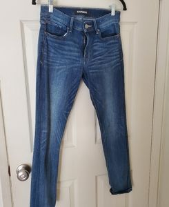 EXPRESS Skinny Midrise Jeans (4P, Dk Blue)